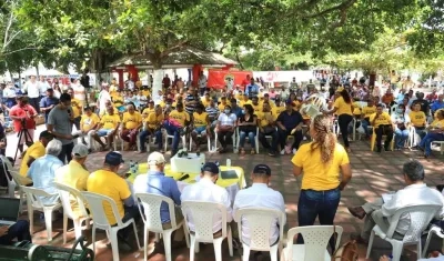 Encuentro con las comunidades del Golfo de Morrosquillo.