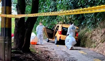 Zona en donde fue hallada muerta Blanca Inés Giraldo.