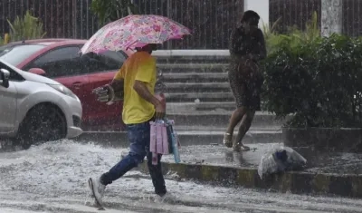 Lluvias en Barranquilla. 