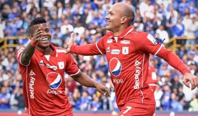 Juan David Pérez, delantero de América. 