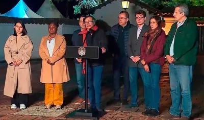 El presidente Petro, la vicepresidenta Francia Márquez y varios ministros en Hato Grande.