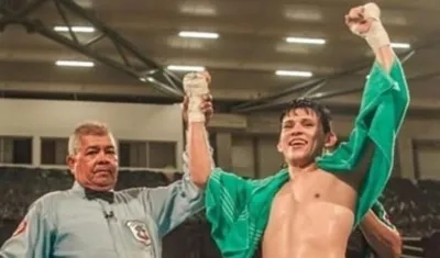 El boxeador Luis Quiñones.