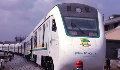 Estación de tren en Nigeria.