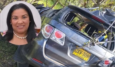 Rosa Elena Rosado, una de las víctimas mortales que se movilizaban en la camioneta. 