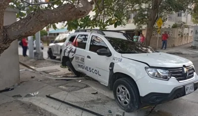 Accidente en la calle 94 con carrera 64 de Barranquilla.