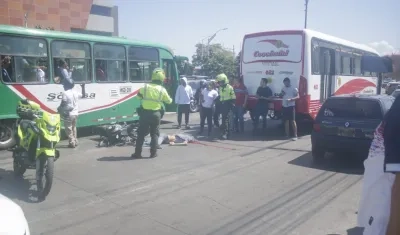 Lugar del accidente.