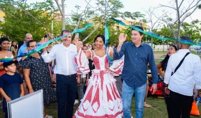 La inauguración del parque en el municipio de Soledad. 