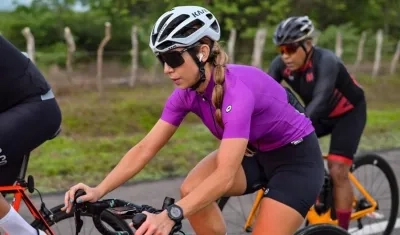 Andrea Rueda Arango en una de sus rutinas.