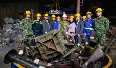 Armas incautadas por las Fuerzas Militares.