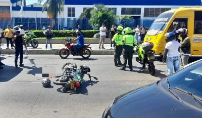 Aspecto del lugar del accidente. 