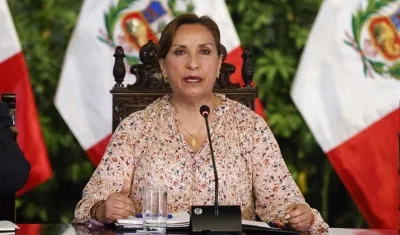 La presidenta de Perú, Dina Boluarte.