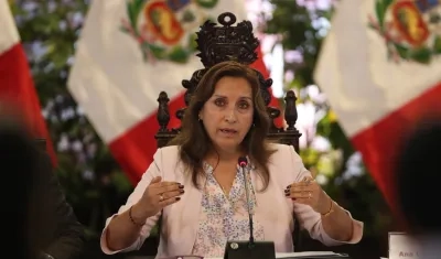 La presidenta de Perú, Dina Boluarte.