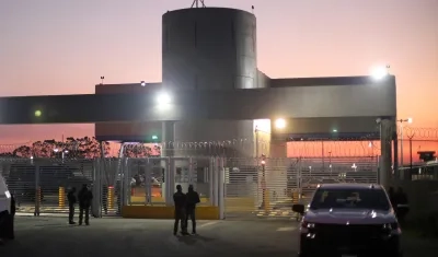  Fotografía que muestra el exterior del penal de Almoloya el 5 de enero de 2023, en Toluca, Estado de México, en donde permanece Ovidio Guzmán.