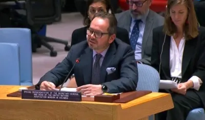 Carlos Ruiz Massieu, Secretario General de la ONU en Colombia.