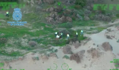 Zona donde fueron hallados restos de la mujer.