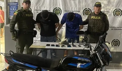 Capturados por la Policía.