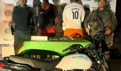 Capturados por la Policía. 