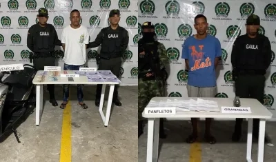 Capturados por la Policía.