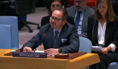 Enviado de la ONU para Colombia, Carlos Ruiz Massieu.