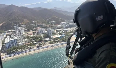 Fuerza Aérea vigilando playas del Caribe