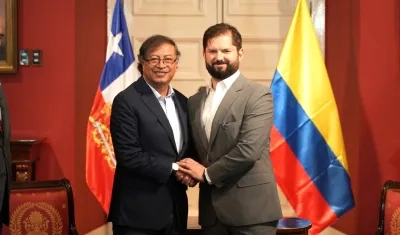 Los Presidentes de Colombia, Gustavo Petro, y de Chile, Gabriel Boric.