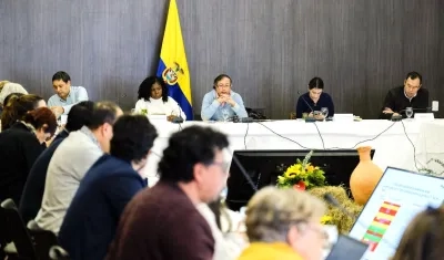 El encuentro del Presidente con los Ministros en Villa de Leyva.