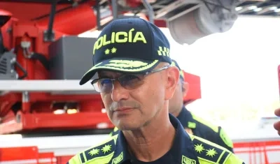 General Jorge Urquijo, comandante de la Policía Metropolitana de Barranquilla. 