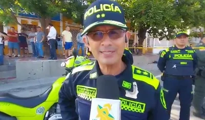 General Jorge Urquijo, comandante de la Policía Metropolitana de Barranquilla. 