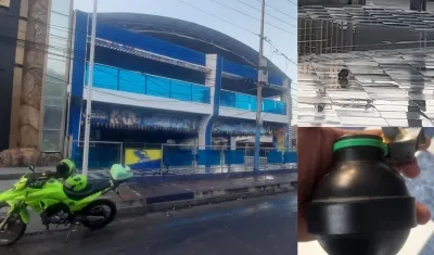 Estadero donde encontraron la granada.