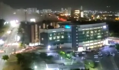 Imagen del incendio.