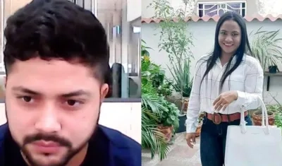 Jairo Medina y la víctima Liliana Segovia. 