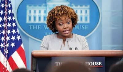 La portavoz de la Casa Blanca, Karine Jean-Pierre.