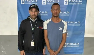 Kerlin Javier Ruíz Sarmiento capturado por la Policía.