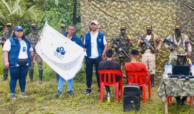 Adolescentes liberados por Disidencias de las FARC.