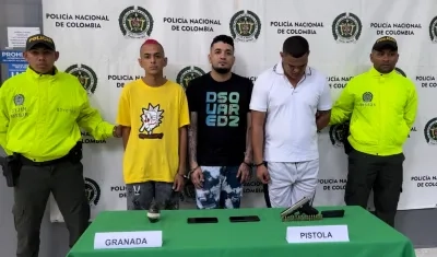 Presuntos integrantes de la banda.