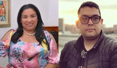 Rosa Rosado y Jairo Bolívar, los dos fallecidos en el accidente. 