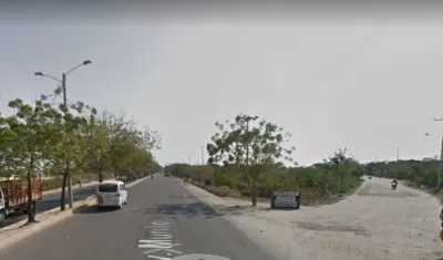 Entrada al barrio Ciudad Camelot, donde ocurrió el hecho. 