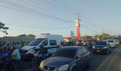 Lugar donde se presentó el hecho, en Malambo. 