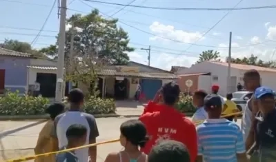 Lugar de los hechos en Repelón. 