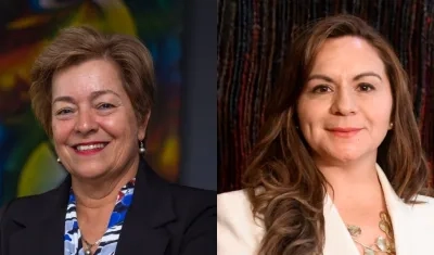 Gloria Inés Ramírez, MinTrabajo, y Sandra Urrutia, MinTIC.