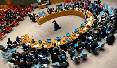 Sesión del Consejo de Seguridad de la ONU.