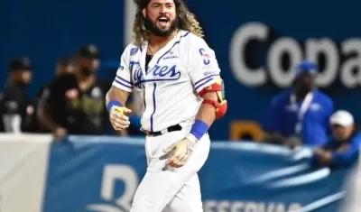 Jorge Alfaro, pelotero colombiano de Tigres del Licey.