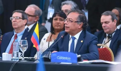 El Presidente Gustavo Petro en la cumbre Celac.