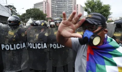 Imagen de las protestas.