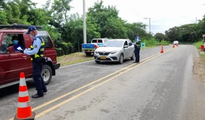 Personal de Tránsito del Atlántico.
