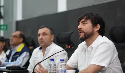 El Alcalde de Barranquilla, Jaime Pumarejo.