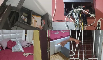 Así quedó la vivienda.