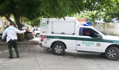 El cuerpo de la víctima fue trasladado a Medicina Legal. 