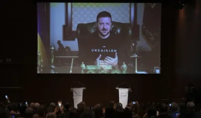 El presidente de Ucrania, Volodímir Zelenski.