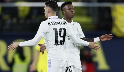 Dani Ceballos y Vinicius Junior marcaron dos de los goles del Real Madrid.
